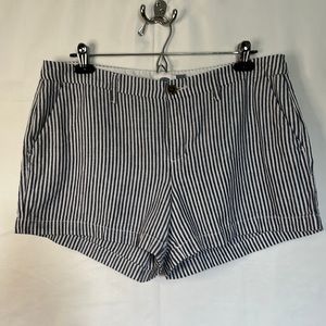 Blue & White Old Navy Striped Shorts Size 12